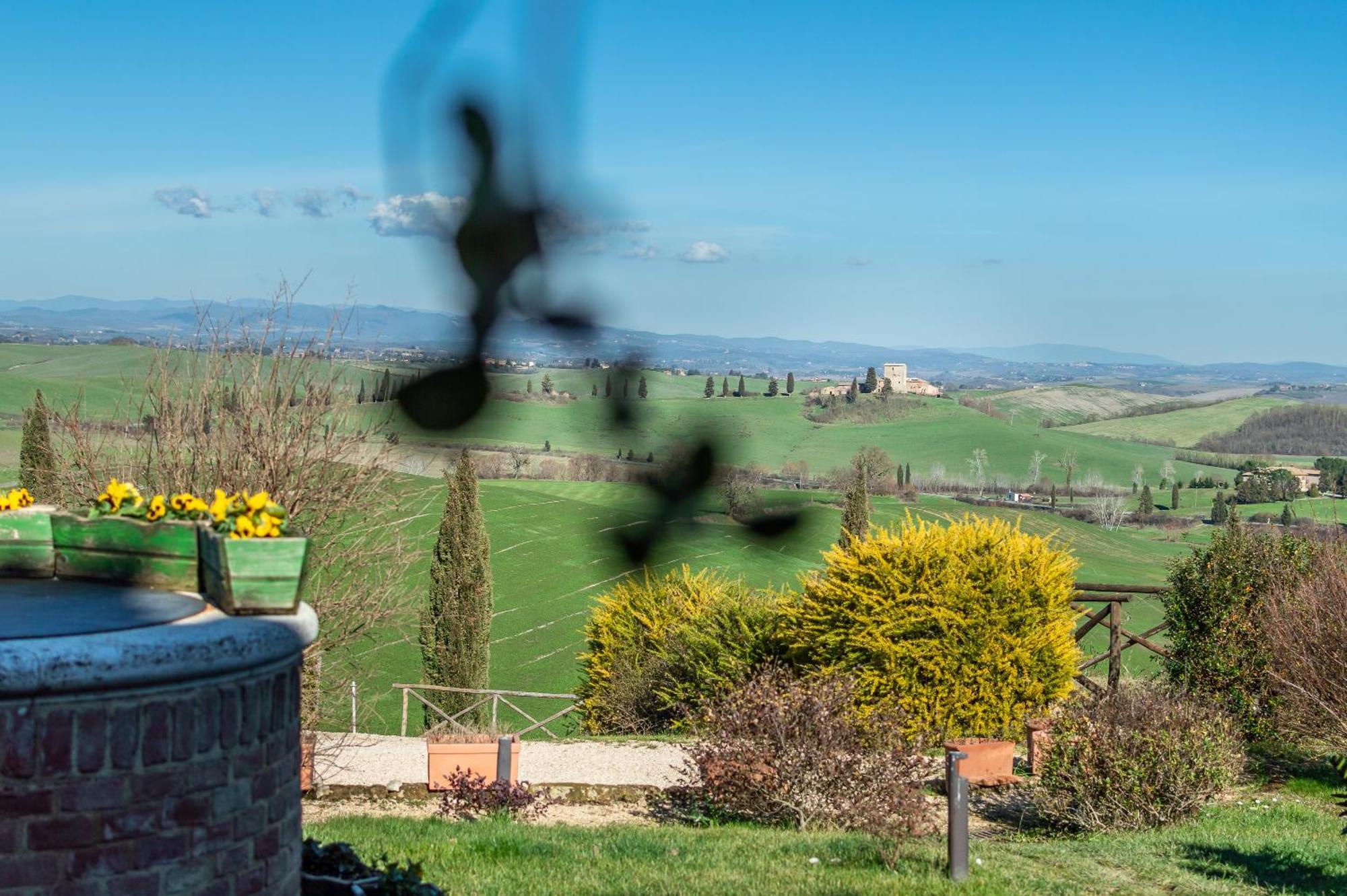 Sunflower Con Vista Su Siena Villa Corsano  Esterno foto