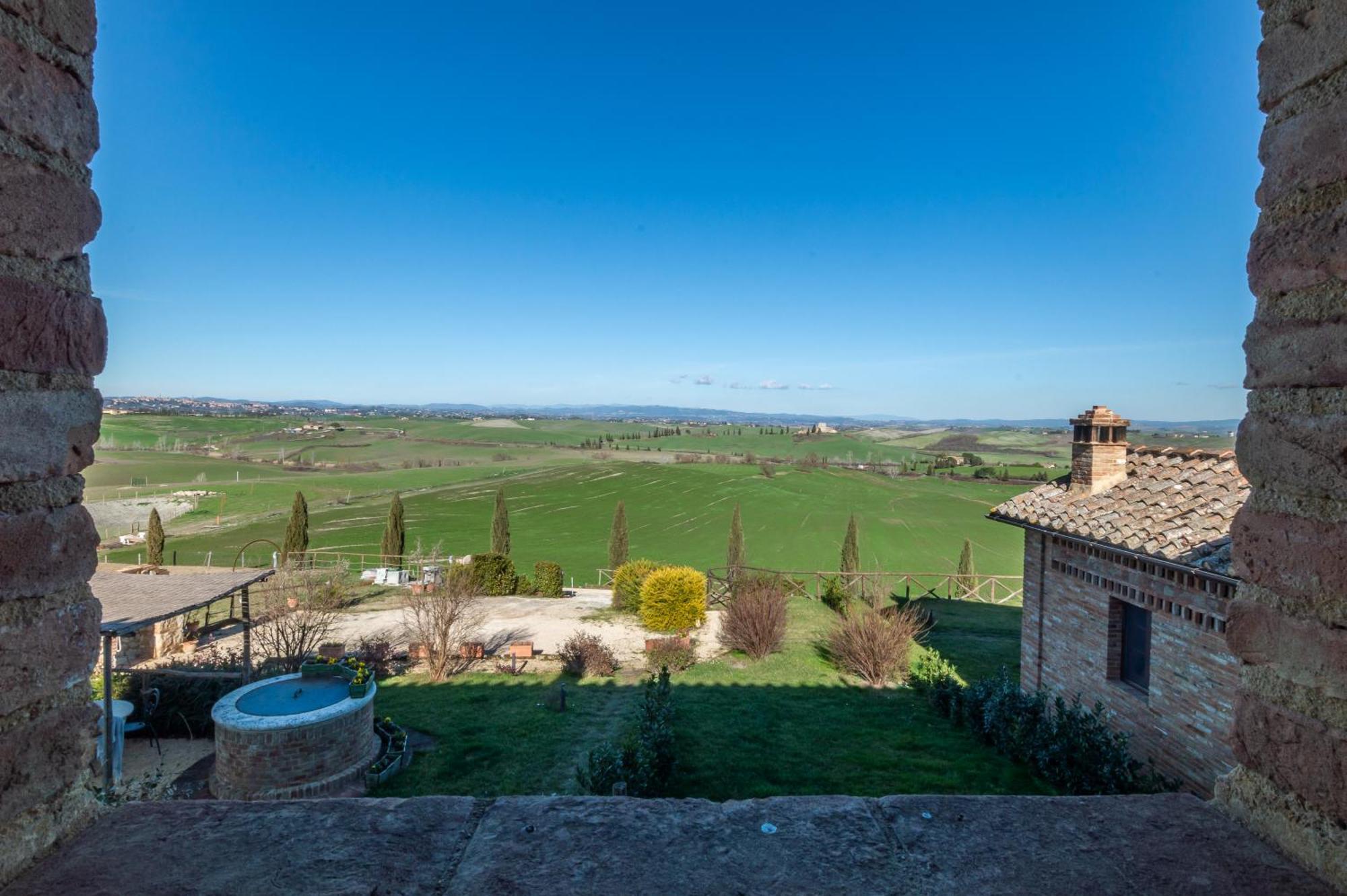 Sunflower Con Vista Su Siena Villa Corsano  Esterno foto